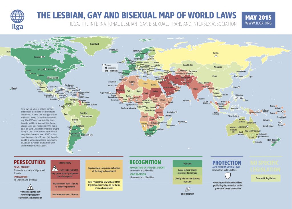 ILGA LGBT map of world laws