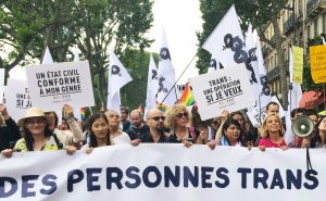 Manifestation droits des personnes trans